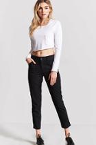 Forever21 Relaxed Seam-stitch Cropped Pants