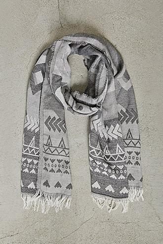 21 Men Men Geo Print Woven Scarf