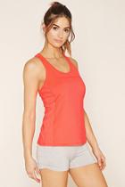 Forever21 Women's  Blossom Active Mesh-paneled Tank