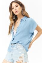 Forever21 Boxy Chambray Top