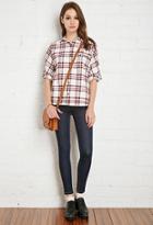 Forever21 Buttoned Plaid Flannel Shirt