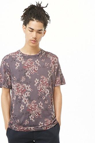 Forever21 Smash Floral Print Tee