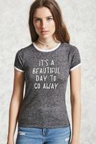 Forever21 Beautiful Day Ringer Tee