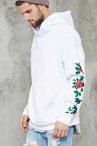 Forever21 Floral Embroidery Hoodie
