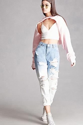 Forever21 Pixie & Diamond Dip-dye Jeans