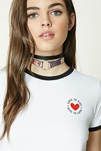 Forever21 Love To Give Ringer Tee
