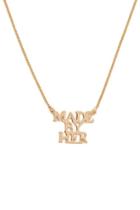 Forever21 Made By Her Pendant Chain Necklace