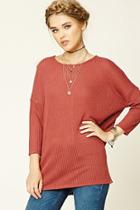 Forever21 Women's  Purl Knit Boxy Top