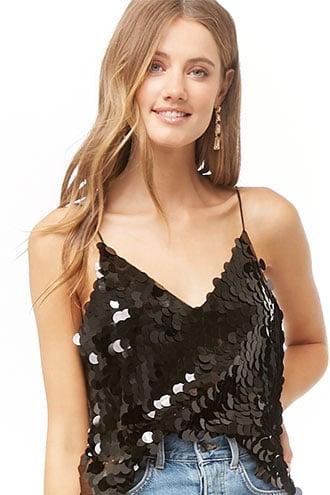 Forever21 Sequin V-neck Cami