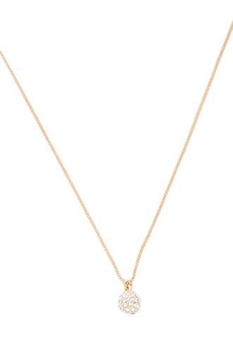 Forever21 Rhinestone Ball Pendant Necklace