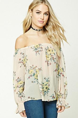 Forever21 Contemporary Floral Top