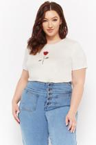 Forever21 Plus Size Rose Graphic Tee