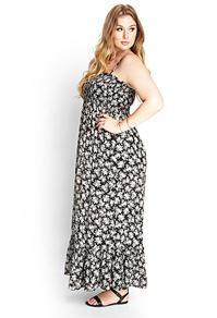 Forever21 Smocked Floral Maxi Dress