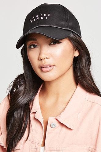 Forever21 Ladies First Satin Dad Cap