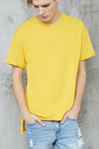 Forever21 High-low Raw-cut Tee