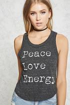 Forever21 Peace Love Energy Graphic Tank