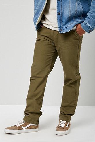 Forever21 Straight-leg Chino Pants