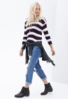 Forever21 Striped Raglan Sweater