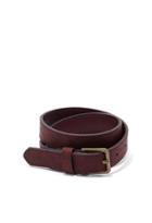 Forever21 Classic Faux Leather Belt (burgundy)