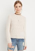 Forever21 Fuzzy Geo-patterned Sweater