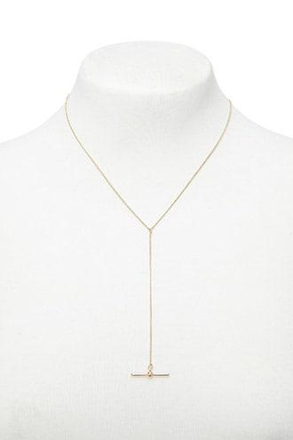 Forever21 Bar Drop-chain Necklace
