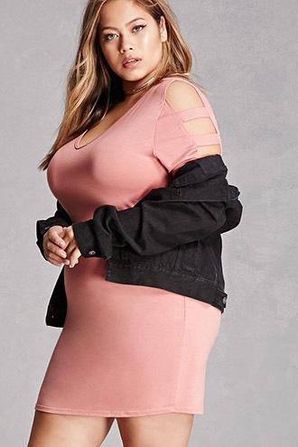 Forever21 Plus Size Ladder Cutout Dress