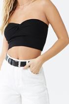 Forever21 Ribbed Twist-front Tube Top
