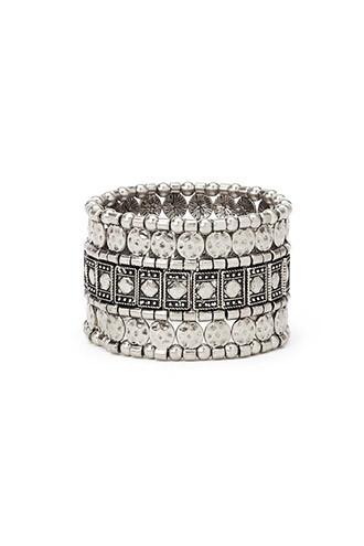 Forever21 Etched Stretch Bracelet