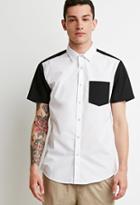 21 Men Colorblocked Pocket Shirt