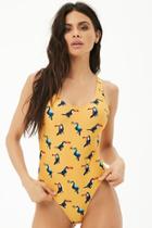 Forever21 Toucan One-piece Swimsuit