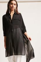 Forever21 Chiffon High-low Tunic