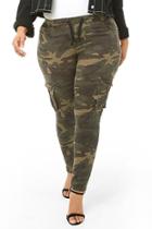 Forever21 Plus Size Camo Print High-rise Skinny Pants