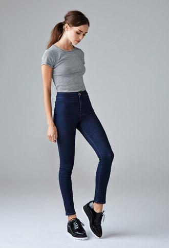 Forever21 Women's  High-waisted Super Skinny Jeans (denim)