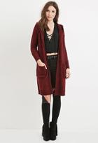 Forever21 Women's  Marled Hooded Cardigan