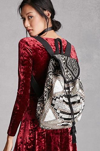 Forever21 Alex And Max Sequined Backpack