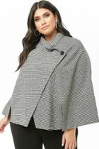 Forever21 Plus Size Houndstooth Poncho