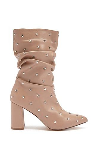 Forever21 Lemon Drop By Privileged Studded Boots