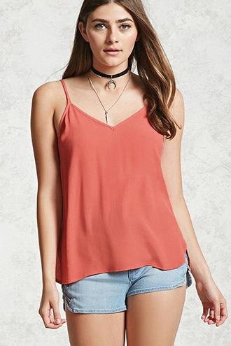 Forever21 Scalloped V-neck Cami