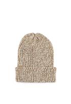 Forever21 Fold-over Marled Knit Beanie (taupe/cream)