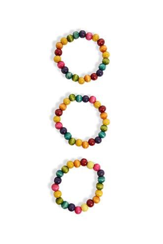 Forever21 Wooden Bead Bracelet Set