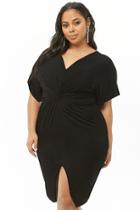 Forever21 Plus Size Surplice Twist-front Dress