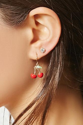Forever21 Cherry Earring Set
