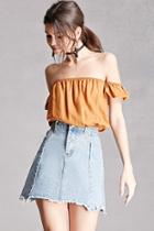 Forever21 Goldie London Frayed Mini Skirt