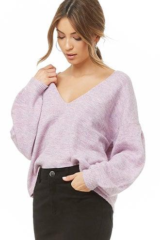 Forever21 Marled Brushed Knit Sweater