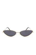 Forever21 Premium Metallic Skinny Cat-eye Sunglasses