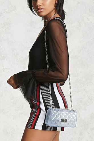 Forever21 Clear Quilted Crossbody
