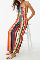 Forever21 Multicolor Striped Palazzo Ankle Pants