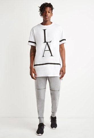 Forever21 Zippered Moto Sweatpants