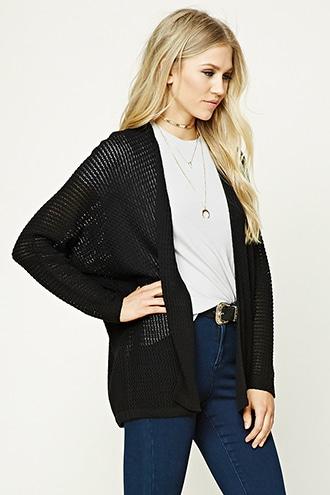Forever21 Open-knit Dolman Cardigan