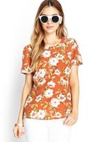 Forever21 Botanical Floral Woven Top